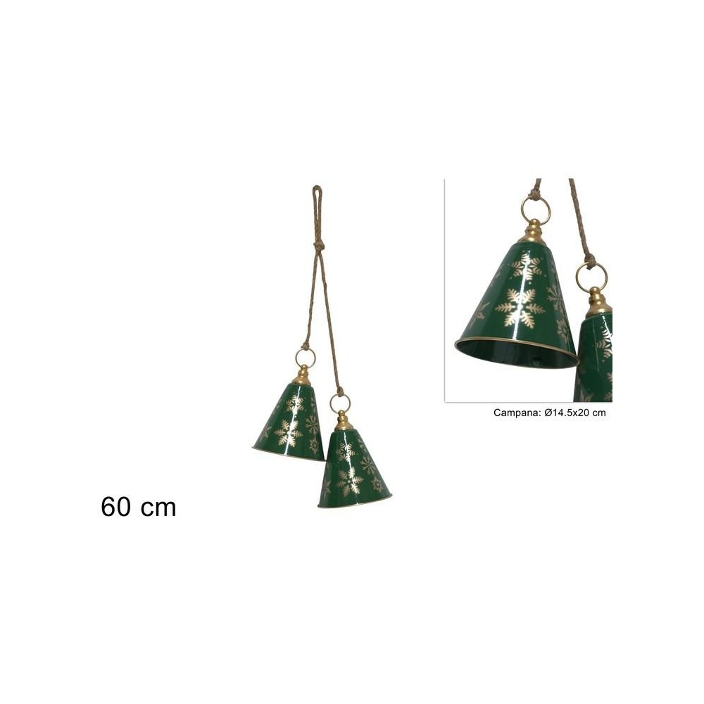 APPENDINO 2 CAMPANE METALLO VERDE